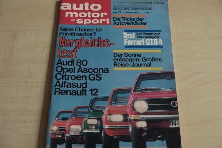 Deckblatt Auto Motor und Sport (03/1973)